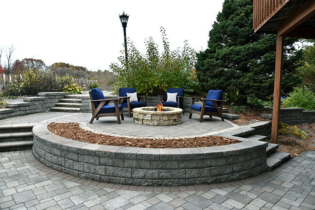 Regency Deep Seating ChairsRegency Deep Seating chairs fit perfectly around a fire pit.