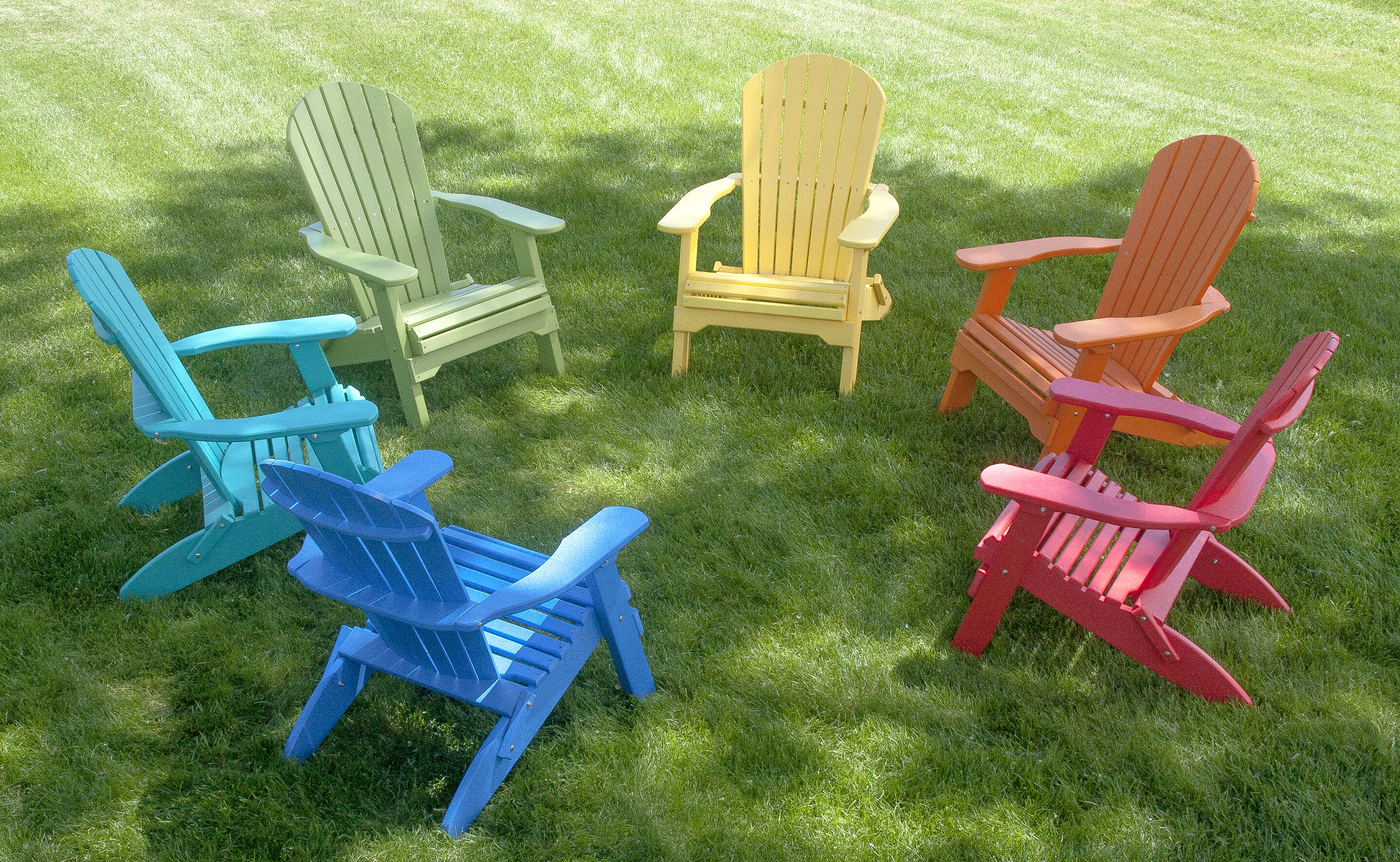 Comfort Craft Adirondack Chairs Bright Colors Polylumber