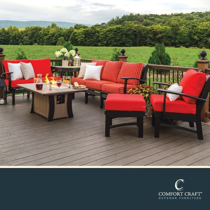 Comfort Craft Polylumber Outdoor Furniture has many styles and colors.